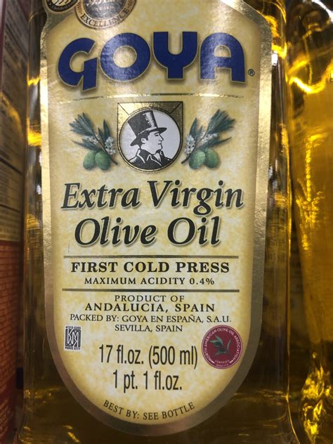 Goya Extra Virgin Olive Oil First Cold Press 17 Fl Oz Cooking Buync