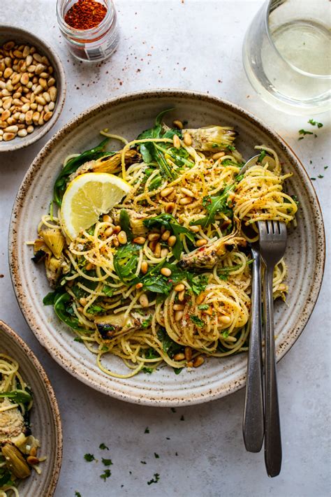 Vegan Artichoke Pasta Lazy Cat Kitchen