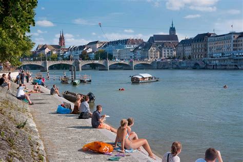 Switzerland Tourism See Basel From A Rhine Swim