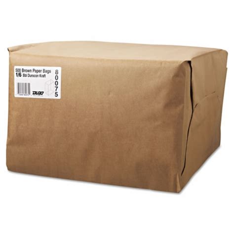 General 16 Bbl Paper Grocery Bag 52lb Kraft Standard 12 X 7 X 17 500