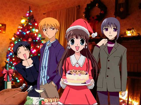 Download Christmas Tree Fruits Basket Anime Wallpaper