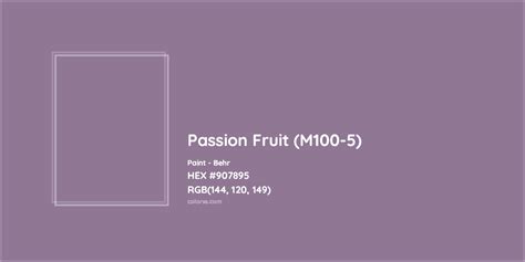 Behr Passion Fruit M100 5 Paint Color Codes Similar Paints And