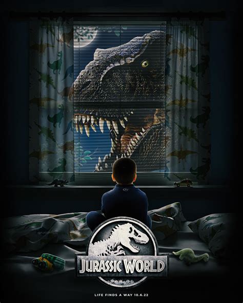 Jurassic World 3 There S A Dinosaur In Our Backyard Movie Poster I