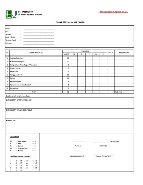 Contoh Form Training Karyawan Pertamina Imagesee