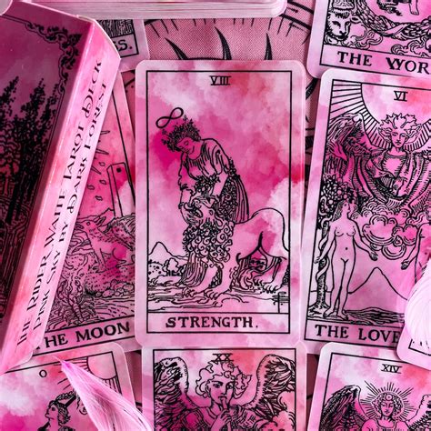 Tarot Deck Pink Sky The Rider Waite With Guidebook And Box Etsy