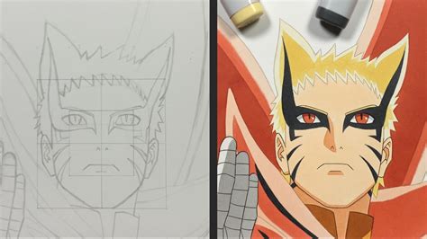 How To Draw Naruto Baryon Mode Easy Boruto Naruto Next Generations