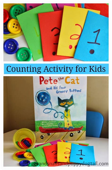Pete The Cat And His Four Groovy Buttons Counting Activity Fspdt