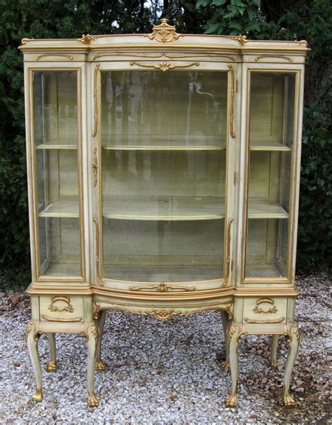 The dresden traditional collection reflects highly decorative details. Shabby Vintage Antique French Curio Display Cabinet ...