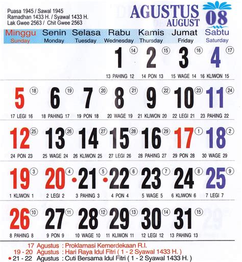 Gaya Terbaru 95 Kalender Jawa Tahun 1995 Bulan Juni