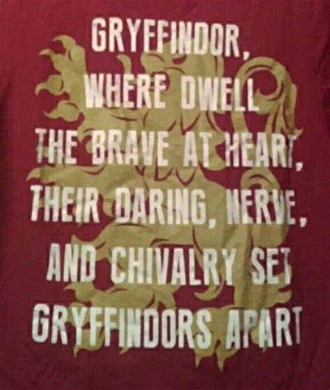 Hp Gryffindor Motto Shirt Shirt Quilt Harry Potter Tshirt Shirts