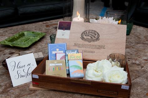 Many of these cigar gifts can be personalized for him. outdoor wedding reception cigars for wedding guests ...