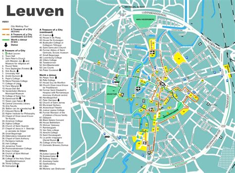 Leuven Tourist Map