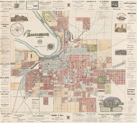 City Of Montgomery Alabama Geographicus Rare Antique Maps