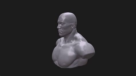 Bust Dwayne The Rock Johnson 3d Model For Printing 3d Put