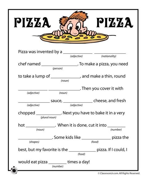 Free Printable Mad Libs Online