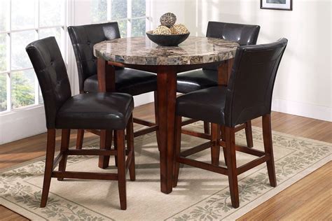 Bar & pub table sets : Montibello Round Pub Height Dining Room Collection