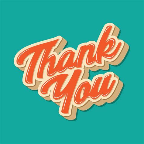 Cool Thank You Typography 182436 Vector Art At Vecteezy