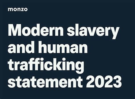 Monzo Modern Slavery Human Trafficking Statements