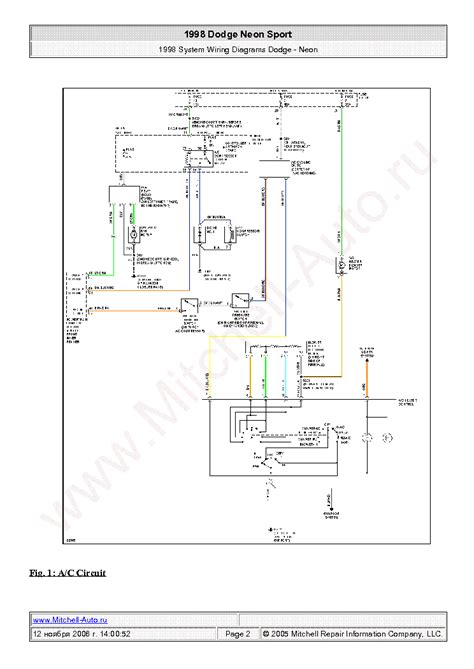 Dodge stratus 1998 wiring diagrams sch. 1998 Dodge Neon Engine Wiring Diagram - Wiring Diagram