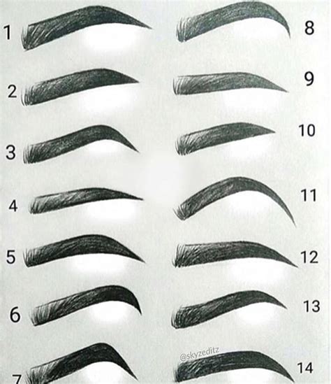 Which Eyebrow Shape Is Your Go To We Like 1 5 And 12 Regra