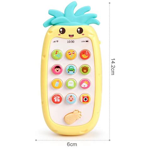 Baby Cell Phone Pretend Play Smartphone With Lights Sound Ebay