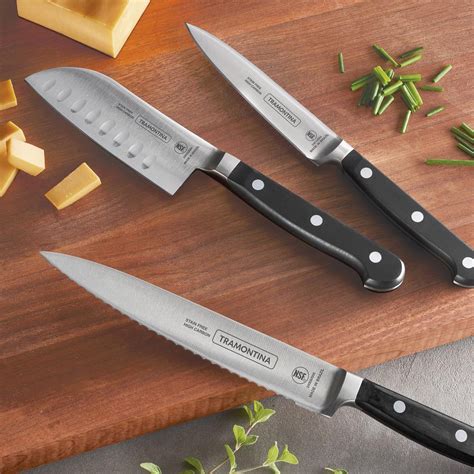 Tramontina Professional Series 3 Piece Kitchen Knife Set 80008026ds