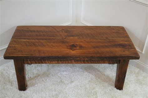 Buy Hand Made Rough Sawn Pine Rustic Style Coffee Table Made To Order