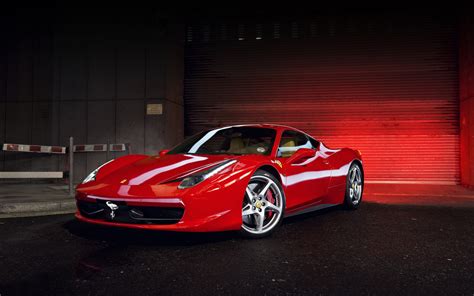 Fonds Decran Ferrari 458 Italia Rouge Luxe Voitures Télécharger Photo