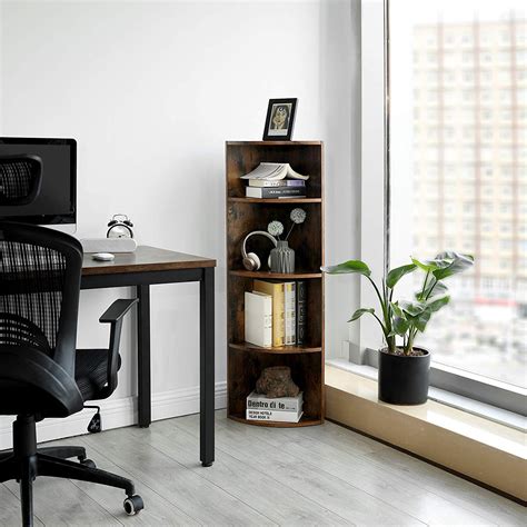 Wooden corner shelves resemble elegance and functionality. Lowestbest 4-Tier Corner Shelf, Wood Corner Curved Shelf ...