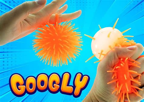 Googly Puffer Ball Rubber Stretchy Spike Ball 2 Units Assorted Soft Squishy Ebay