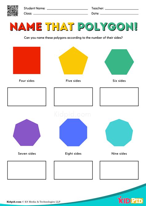 How did chickenpox get its name? Name That Polygon Free Printable Worksheet - Kidpid