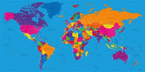 Mappa Del Mondo Grande Mappa Del Mondo Con I Veri Nomi Degli Stati