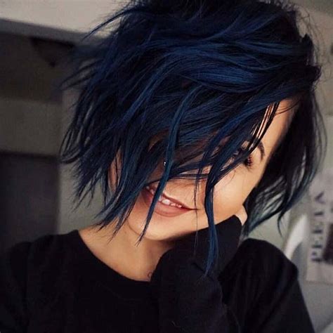 23 Beautiful Blue Black Hair Color Ideas To Copy