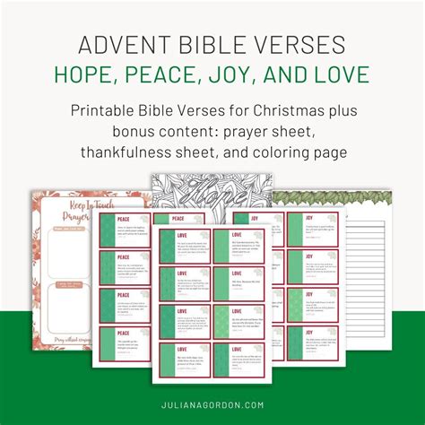 Printable Advent Bible Verses Cards For Christmas Plus Bonus Content