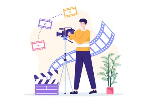 Best Premium Videographer Illustration Download In Png And Vector Format