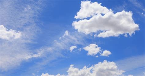 Cloud Patterns In Partly Cloudy Sky Image Free Stock Photo Public