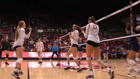 Recap Stanford Womens Volleyball Sweeps Cal In Big Spike Youtube