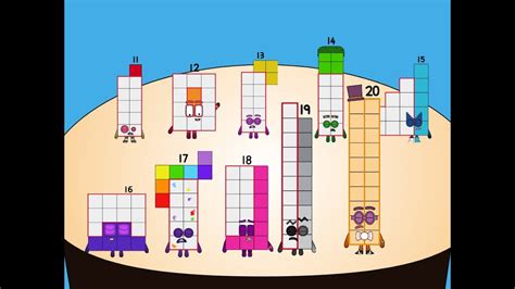 Numberblocks Band 11 To 20 Youtube