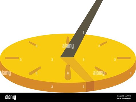 Old Sundial Icon Flat Illustration Of Old Sundial Vector Icon For Web