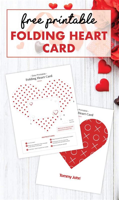 Free Printable Folding Valentines Day Cards Printable Templates
