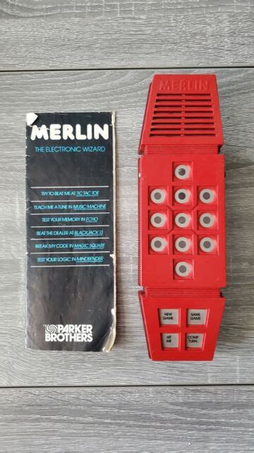 Vintage Parker Brothers Merlin Electronic Wizard Handheld Game 1978 For