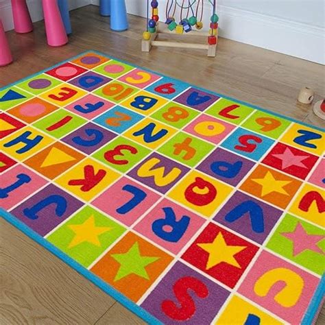 Kindergarten Classroom Rugs For Kids Educational Alphabet With Pictures