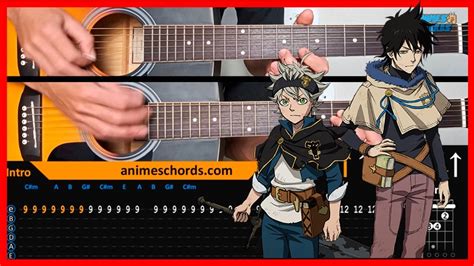 Black Clover Op 1 Haruka Mirai Acoustic Guitar Lesson Tutorial