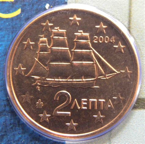 Greece 2 Cent Coin 2004 Euro Coinstv The Online Eurocoins Catalogue