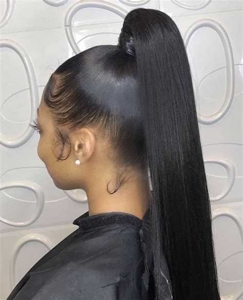 Pin By ♛dollface♛ On Hairtyles High Ponytail Hairstyles Black