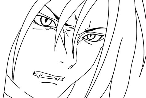 Orochimaru Color Page Free Printable Coloring Pages
