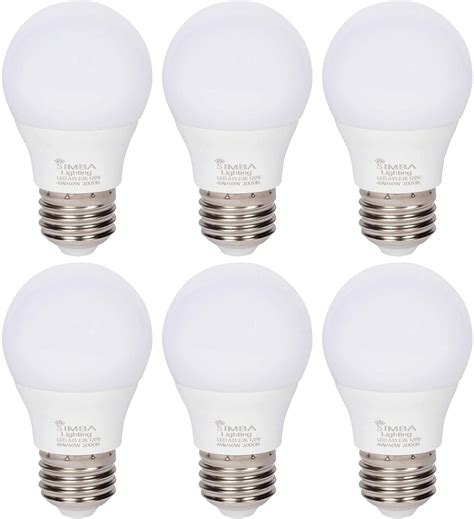 Simba Lighting Led A15 4w 40w Equivalent Small Bulbs 120v E26 3000k