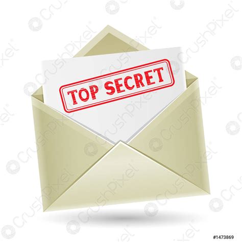 Top Secret Envelope Stock Vector 1473869 Crushpixel