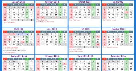 Kalender Indonesia Tahun 2022 Kalender Indonesia