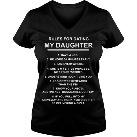rules for dating my daughter shirt hoodie sweater and v neck t shirt